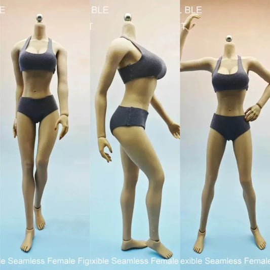 1/6 Scale Action Figure Super Big Breast Flexible Seamless Body Detachable Feet  Doll with Detachable Toys Scene Accessories