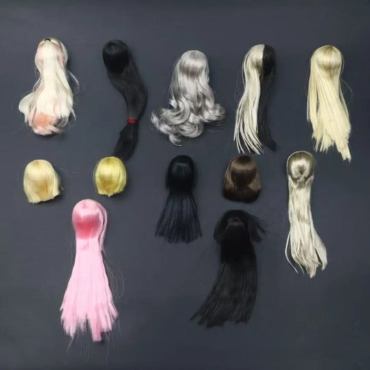 1/6 Scale Female Solider Wigs Model with Magnet Fit for I8Toys H-005 H004 H006 Head Sculpt Accessory Parts Collection